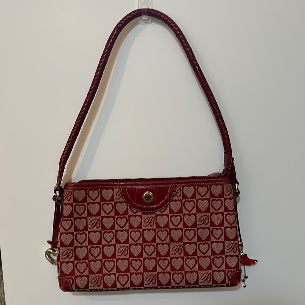 Brighton Elegant Red Heart Pattern Shoulder Bag - Picture 2 of 9